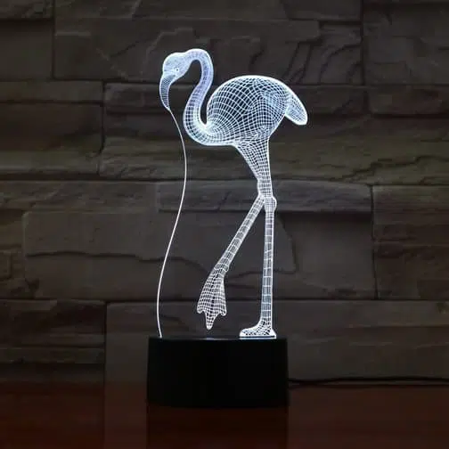 Flamingo 3d Illusion Lamp 2