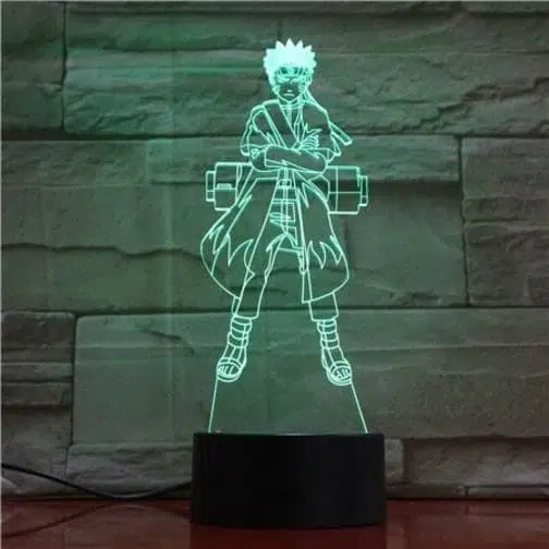 green naruto uzumaki 3d illusion lamp