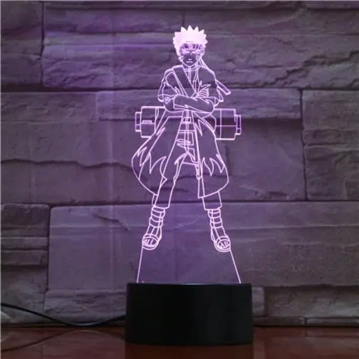 purple naruto uzumaki 3d illusion lamp