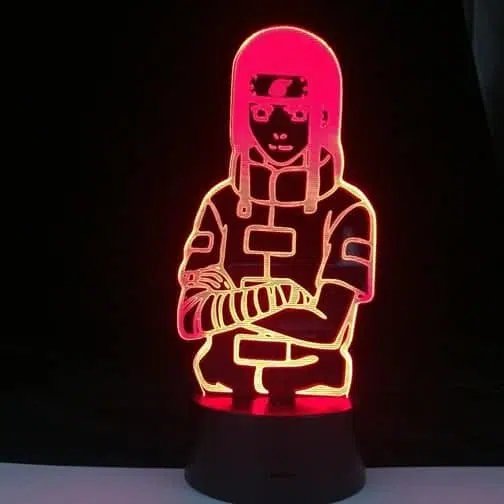 red neji hyuga 3d illusion lamp