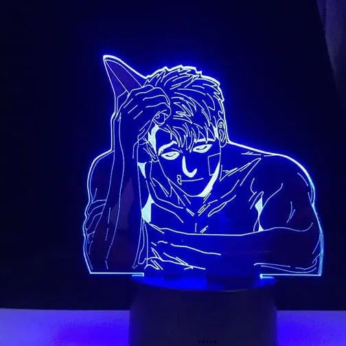 blue sangwoo knife 3d illusion lamp
