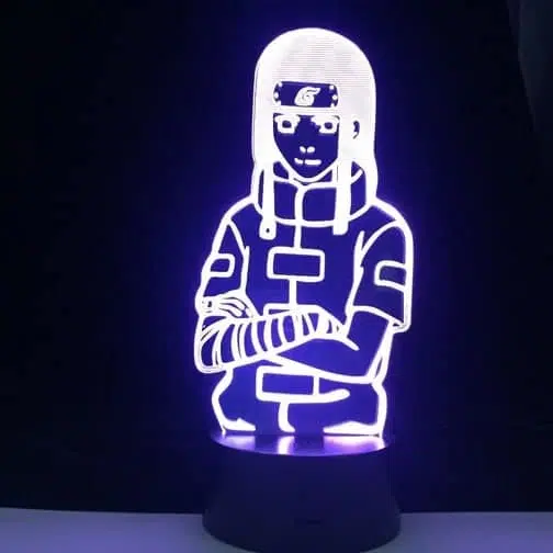 white neji hyuga 3d illusion lamp