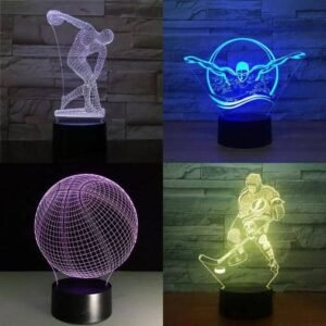 Sports 3D Illusion Lamps